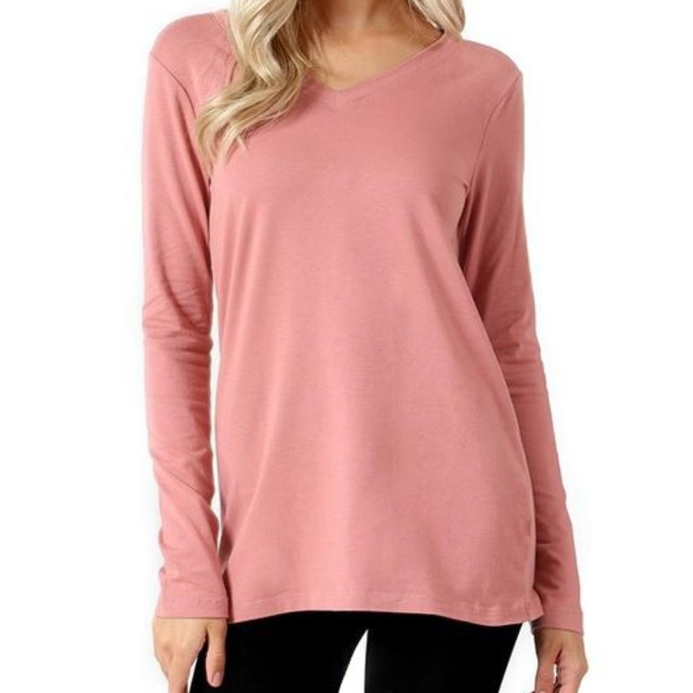 Solid V-Neck
